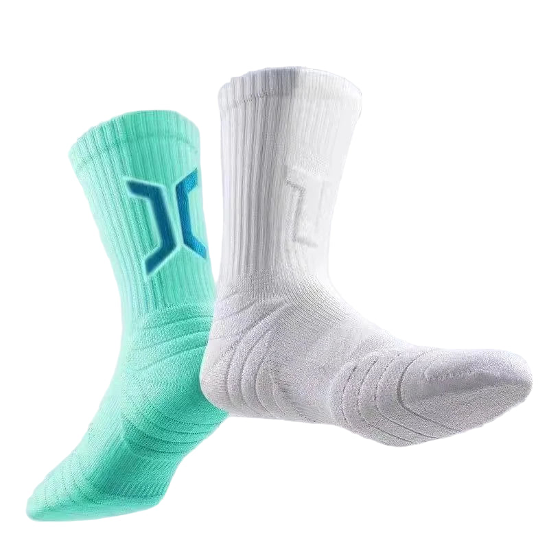 1–3 Par Profesjonelle Sportsokker for Menn – Tykk Tåbunn og Pustende Komfort