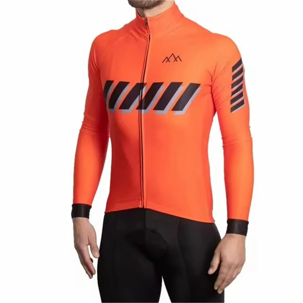 Vinterjakke med Termisk Fleece – Langermet Sykkeljakke for Menn