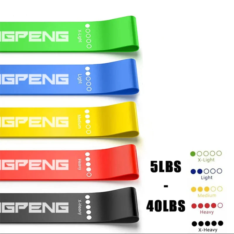 Treningsstrikker med Ulike Motstandsnivåer – Elastiske bånd for yoga, styrke og mobilitet | Allsidig treningsutstyr for hele kroppen