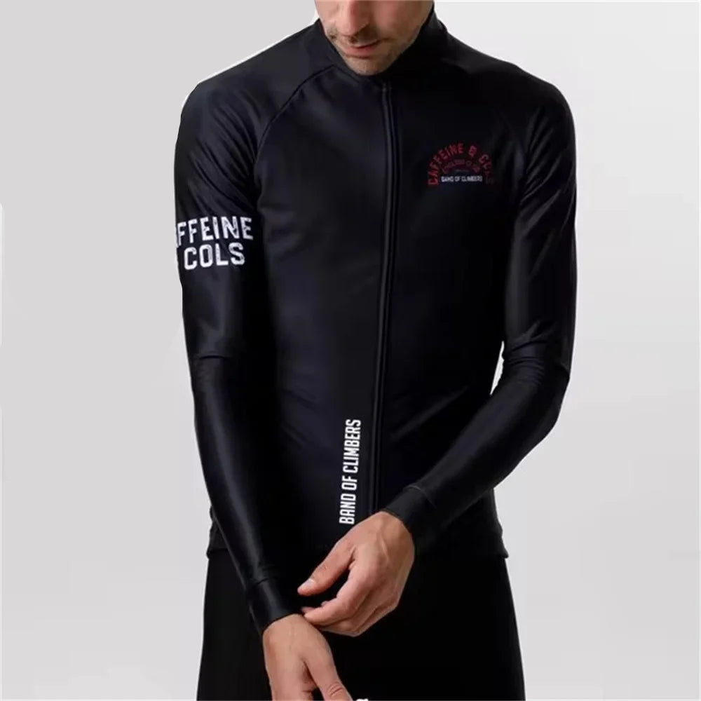 Vinterjakke med Termisk Fleece – Langermet Sykkeljakke for Menn
