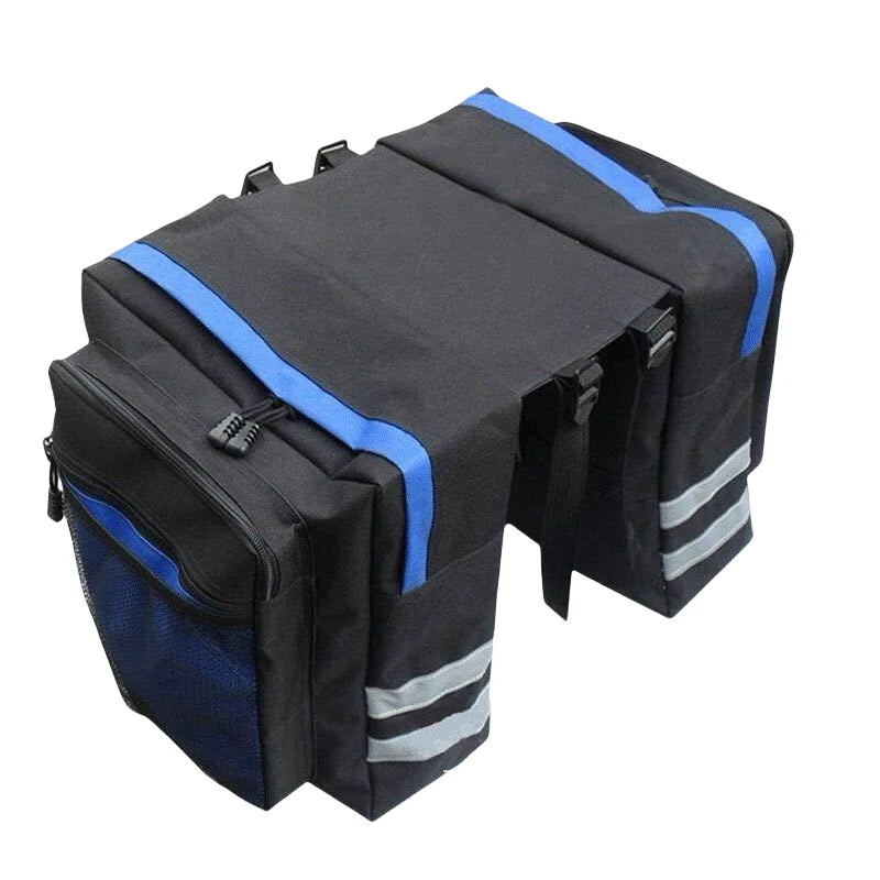 High capacity double-sided bicycle rear rack bag counter circulation and waterproof bicycle rear bag are convenient to carry