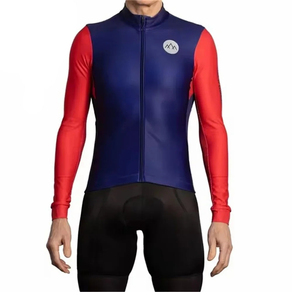 Vinterjakke med Termisk Fleece – Langermet Sykkeljakke for Menn