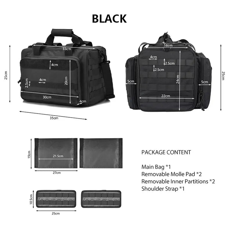 Taktisk Oppbevaringsbag med MOLLE – Robust og allsidig skulderveske for våpen og utstyr