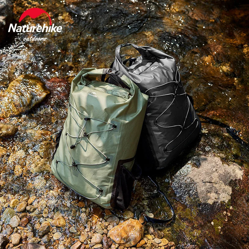 Naturehike 25L Vanntett Ultralett Ryggsekk – Med Vått/Tørt Skille