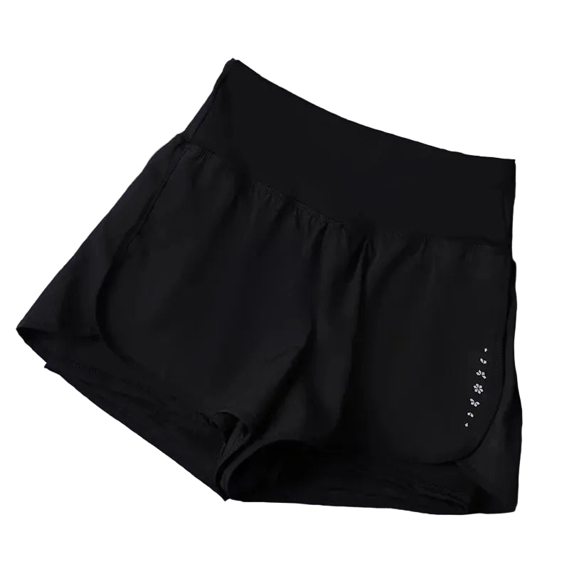 2‑i‑1 Treningsshorts for Kvinner med Lommer – Lett, Pustende og Perfekt for Aktiv Trening