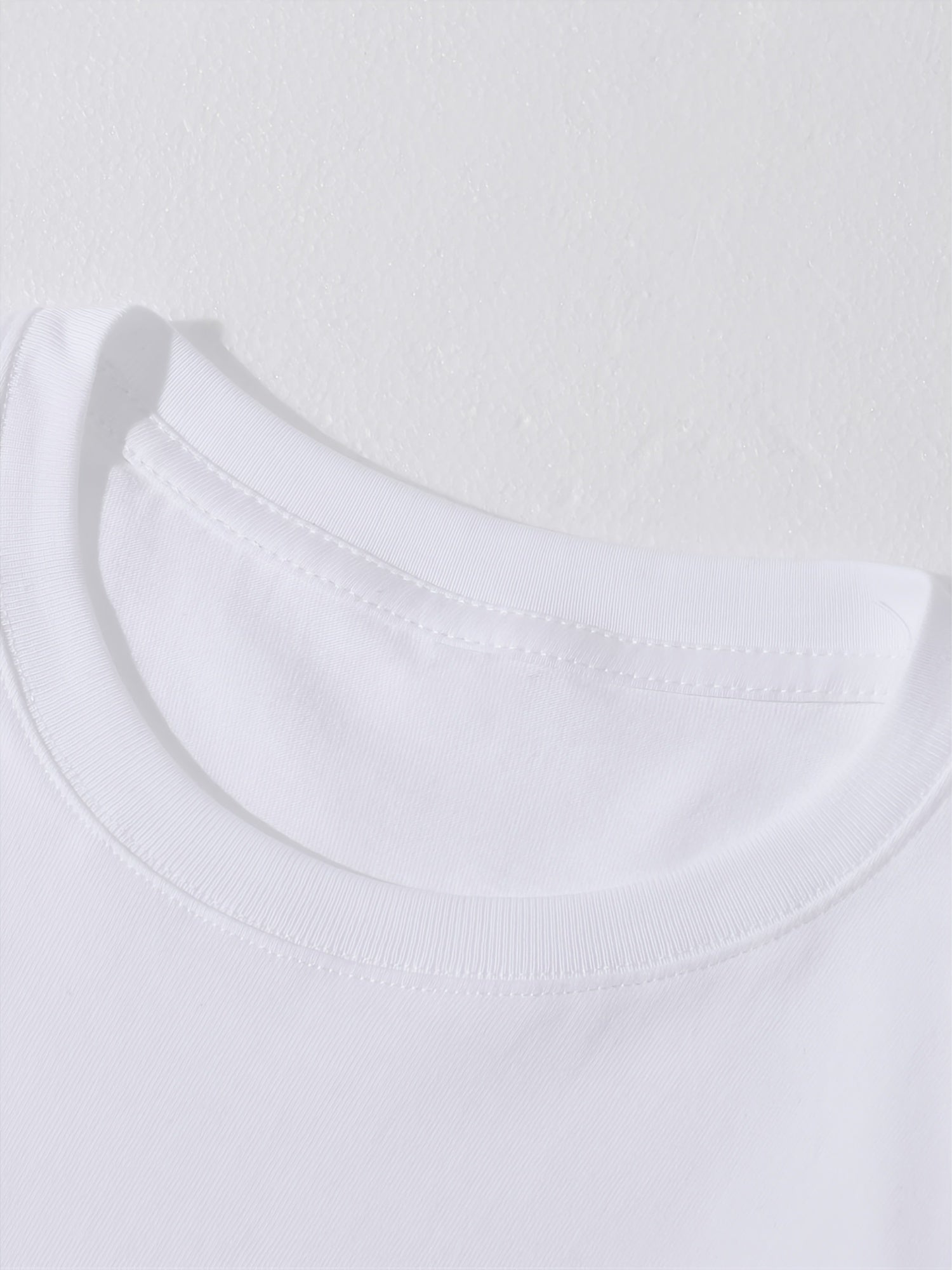 Herre T-skjorte i tung 100 % bomull – Slim fit trening